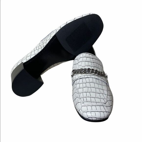 Marc Fisher Hanne Embossed Croc Loafer Shoes - Picture 4 of 6